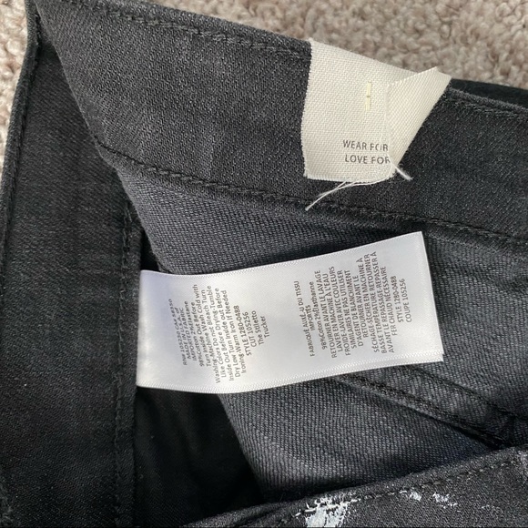 Current/Elliott Black Jeans NWT Trucker Vintage Inspired Skinny Jeans Size 29 - Picture 8 of 16